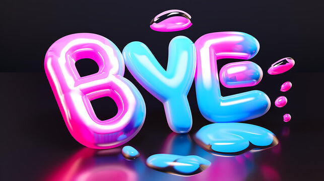 Glossy BYE in Soft Pop Style