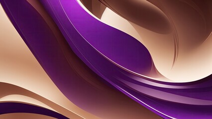 Brown and purple gradient curved lines abstract background