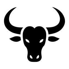 Bull Horn vector silhouette