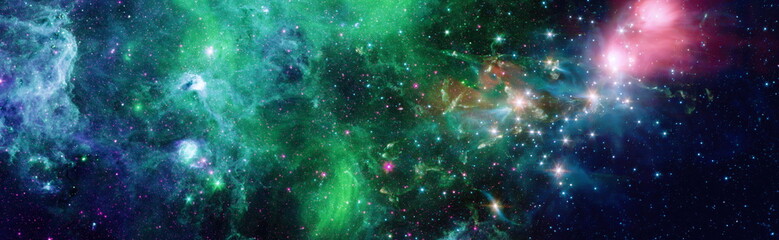 Stars and galaxies in outer space showing the beauty of space exploration. Elements furnished by NASA