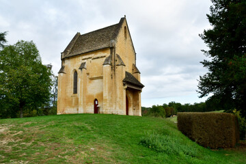 Saint Genies; France - october 7 2023 : Cheylard chapel