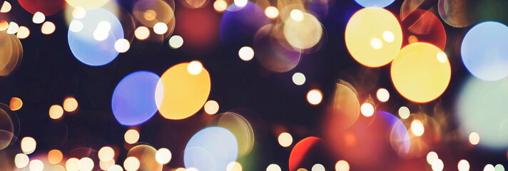 Christmas wallpaper decorations concept.holiday festival backdrop:sparkle circle lit celebrations...