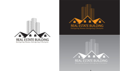 business logo design, Real Estate Vector Logo Design, building logo design inspiration, city building logo