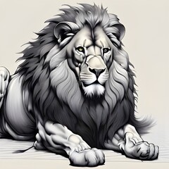 illustration of lion