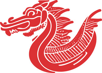 dragon chinese new year, pictogram