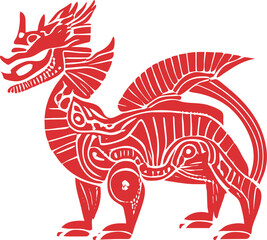 dragons chinese new year, pictogram