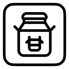 Editable milk can vector icon. Diary, farm, drink, beverage. Part of a big icon set family. Perfect for web and app interfaces, presentations, infographics, etc