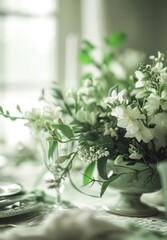 spring tablescape bckground