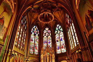 Paris; France - april 27 2023 : Saint Gervais Saint protais church