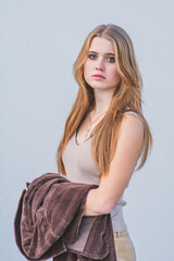 Fototapeta premium Junge Frau
