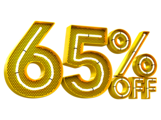 Special offer sale 66% discount sale tags 3d number concept discount promotion sale offer price sign