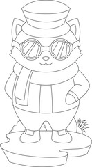 Cat Sunglasses Animal Vector Graphic Art Illustration
