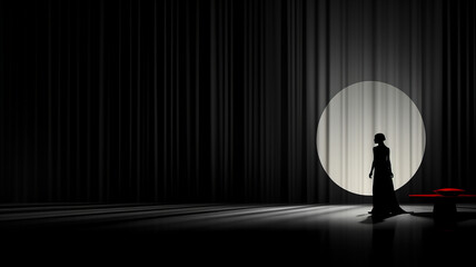 silhouette of a person