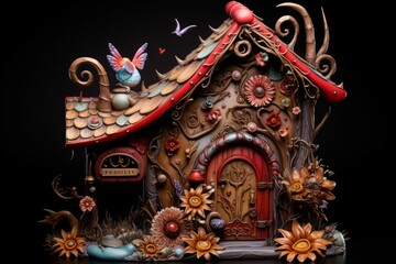 Obraz premium Santa's Mailbox - Generative AI