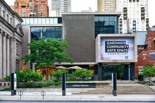Gardiner Museum, local landmark in Toronto, Canada