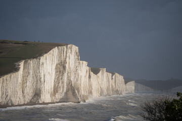 View of the Seven Sisters from Seaford Head in Sussex