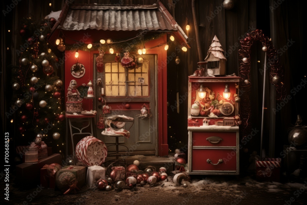 Canvas Prints Santa's Mailbox - Generative AI