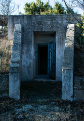 Old forgotten military bunker