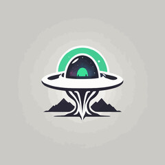 Alien Town Logo Design EPS format Very Cool 