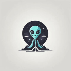 Alien Town Logo Design EPS format Very Cool 