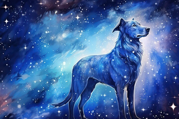Background illustration wild animal nature wolf
