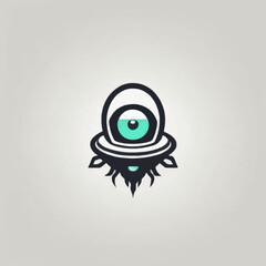 Alien Town Logo Design EPS format Very Cool 