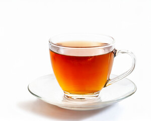 Cup of tea isolated on white background. 
