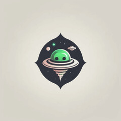 Alien Town Logo Design EPS format Very Cool 