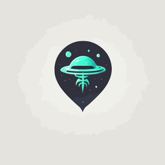 Alien Town Logo Design EPS format Very Cool 