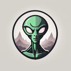 Alien Town Logo Design EPS format Very Cool 