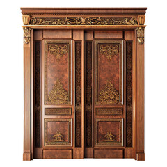 Tategu Sliding Doors, transparent background, isolated image, generative AI