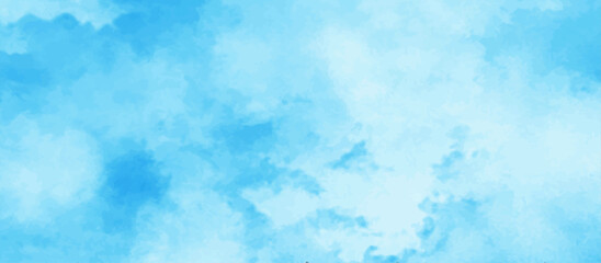 Light sky blue background with clouds .Sky Nature Landscape Background. sky background with white fluffy clouds .Horizontal summer sky backdrop.	