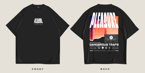 streetwear vector design for t shirt, urban print design for merch