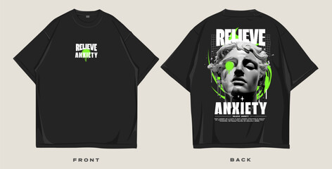 relieve anxiety with streetwear design for screen printing