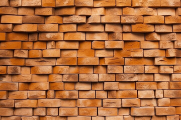 "Orange Brick Wall Texture Background - Brickwork Elegance"

