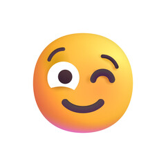 Fototapeta premium Winking Face
