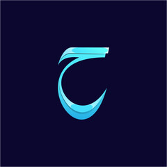 Vector logo illustration calligraphy hijaiyah arabic gradient colorful