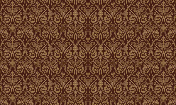 Digital seamless pattern block print batik. Paisley - seamless ethnic pattern. Floral oriental ethnic background. Arabic and indian tribal ornament. Ornamental motives of the paintings of oriental