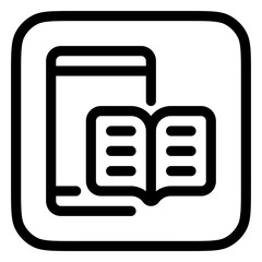 Editable e-book reader app vector icon. Online learning, course, tutorial. Part of a big icon set family. Perfect for web and app interfaces, presentations, infographics, etc