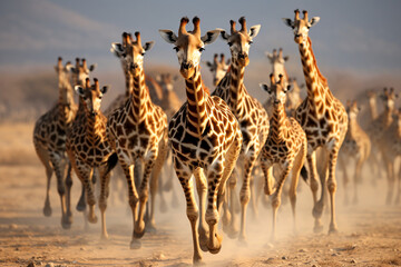 Running Giraffes