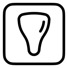 Editable incisor, tooth vector icon. Dentistry, healthcare, medical. Part of a big icon set family. Perfect for web and app interfaces, presentations, infographics, etc