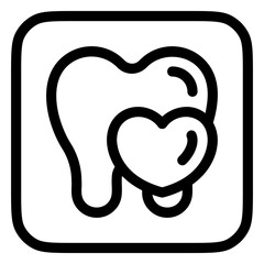 Editable dental care vector icon. Dentistry, healthcare, medical. Part of a big icon set family. Perfect for web and app interfaces, presentations, infographics, etc