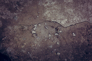 Old concrete texture, concrete floor with cracks and scuffs texture