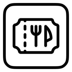 Editable food coupon ticket discount sale vector icon. Part of a big icon set family. Perfect for web and app interfaces, presentations, infographics, etc