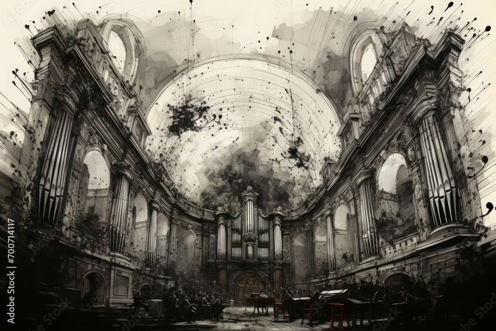 Canvas Prints Church Choirs - Generative AI