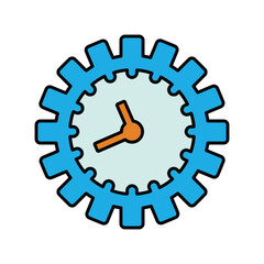 Time maintenance, clock, management icon , Perfect use for print media, web, stock images, commercial use.
