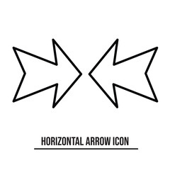 Arrows icon on a white background. Isolated swap arrows symbol with flat style in white background.