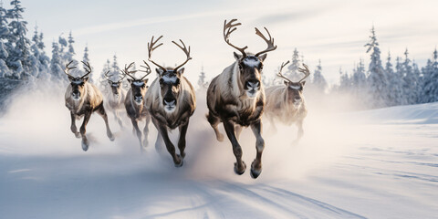Running Reindeers