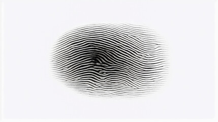 fingerprint on white background isolated 