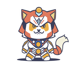 cute tiger character 